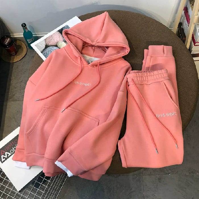 Ladies Pink Hoodie
